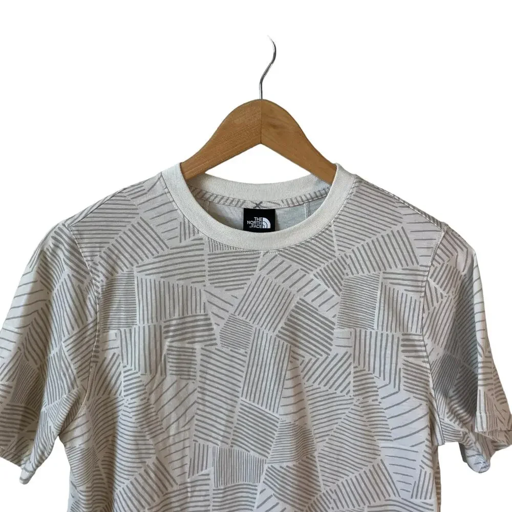 THE NORTH FACE Women Marina Luxe Crew Neck T Shirt Cream Gray S Gorpcore Outdoor - Picture 4 of 11